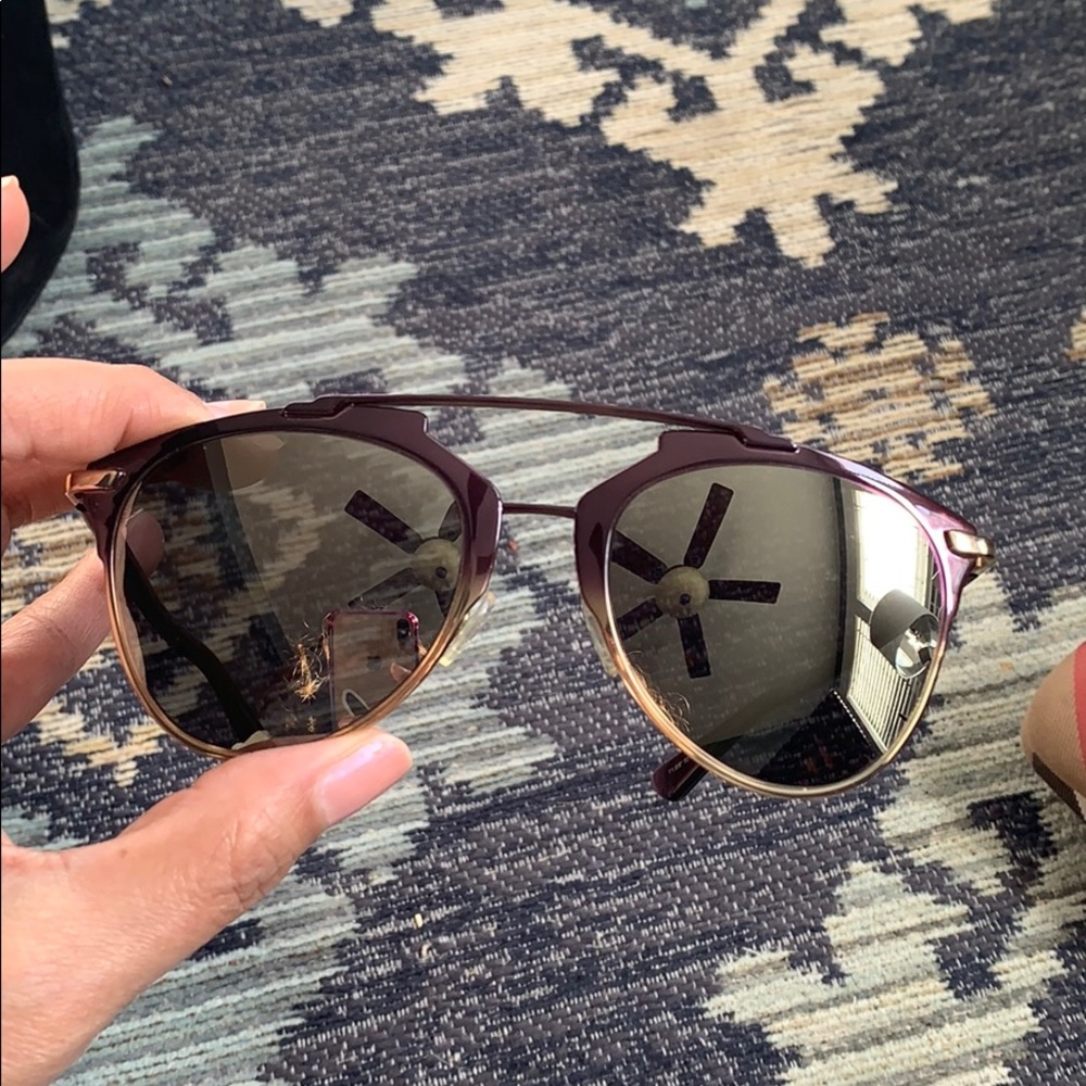 Dior Purple and Gold Sunglasses
